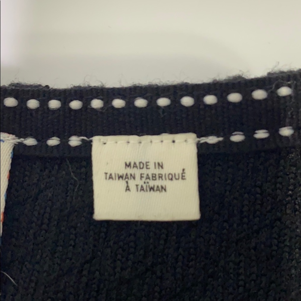 Anthropology cropped A-line black tee size M - Picture 7 of 12
